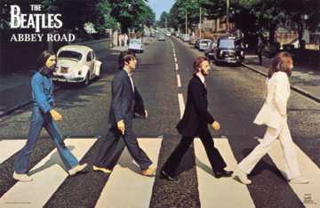 Beatles abbey road poster