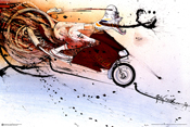 Steadman Hunter Thompson Ducatti