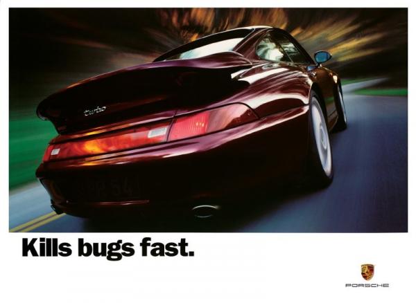 Porsche Kills Bugs Fast