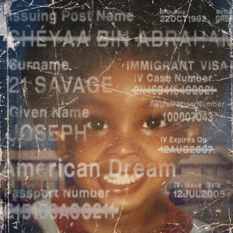 21 Savage American Dream (12x12) 