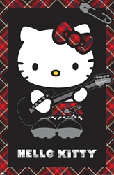 Hello Kitty Punk Rock Anime Poster 