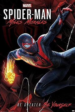 Spider-Man Miles Morales Be Greater Be Yourself Gaming Poster
