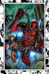 Deadpool and Wolverine Marvel Comics Movie Poster 