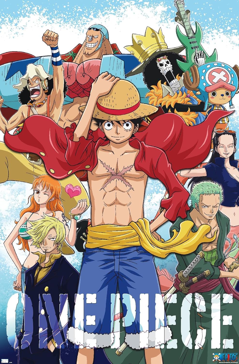 One Piece Luffy And The Pirate Crew Anime Poster #55141